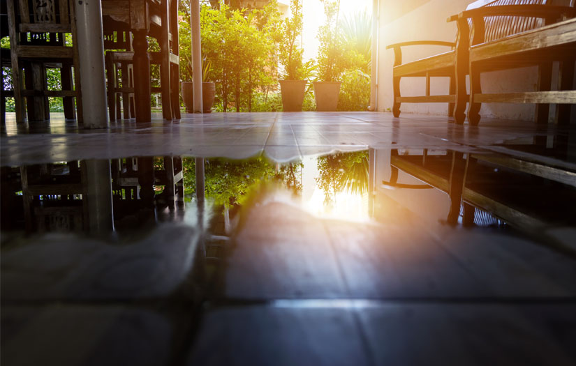 potential-slip-and-fall-water-pooling-in-garden-center potential slip and fall - water pooling in commercial center
